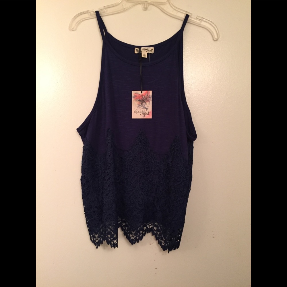 Navy blue tank